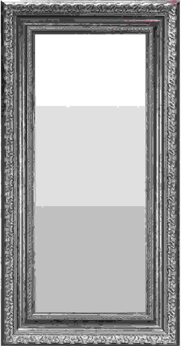 Baroque wall mirror old silver antique retro mirror oval