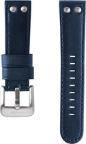22mm Blue leather strap for pilot