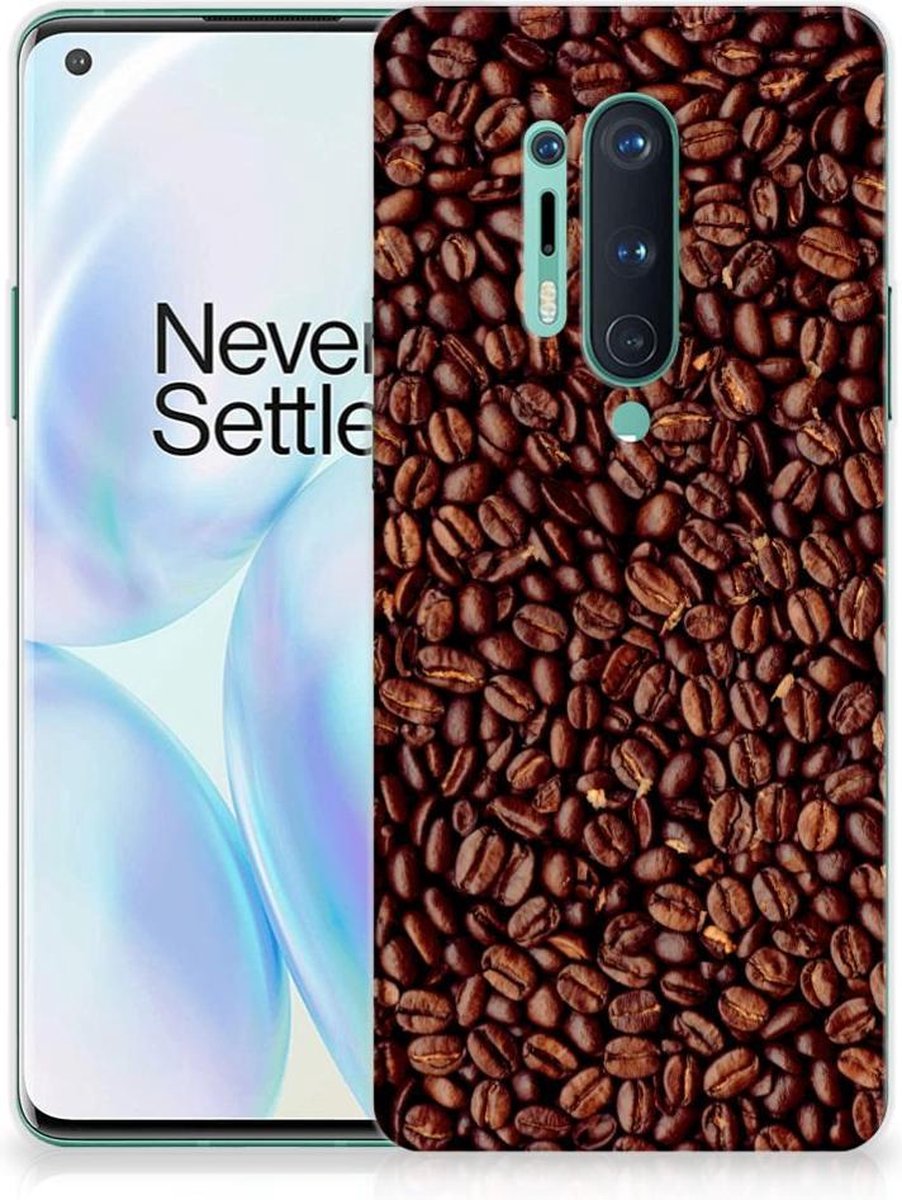 OnePlus 8 Pro Siliconen Case Koffiebonen