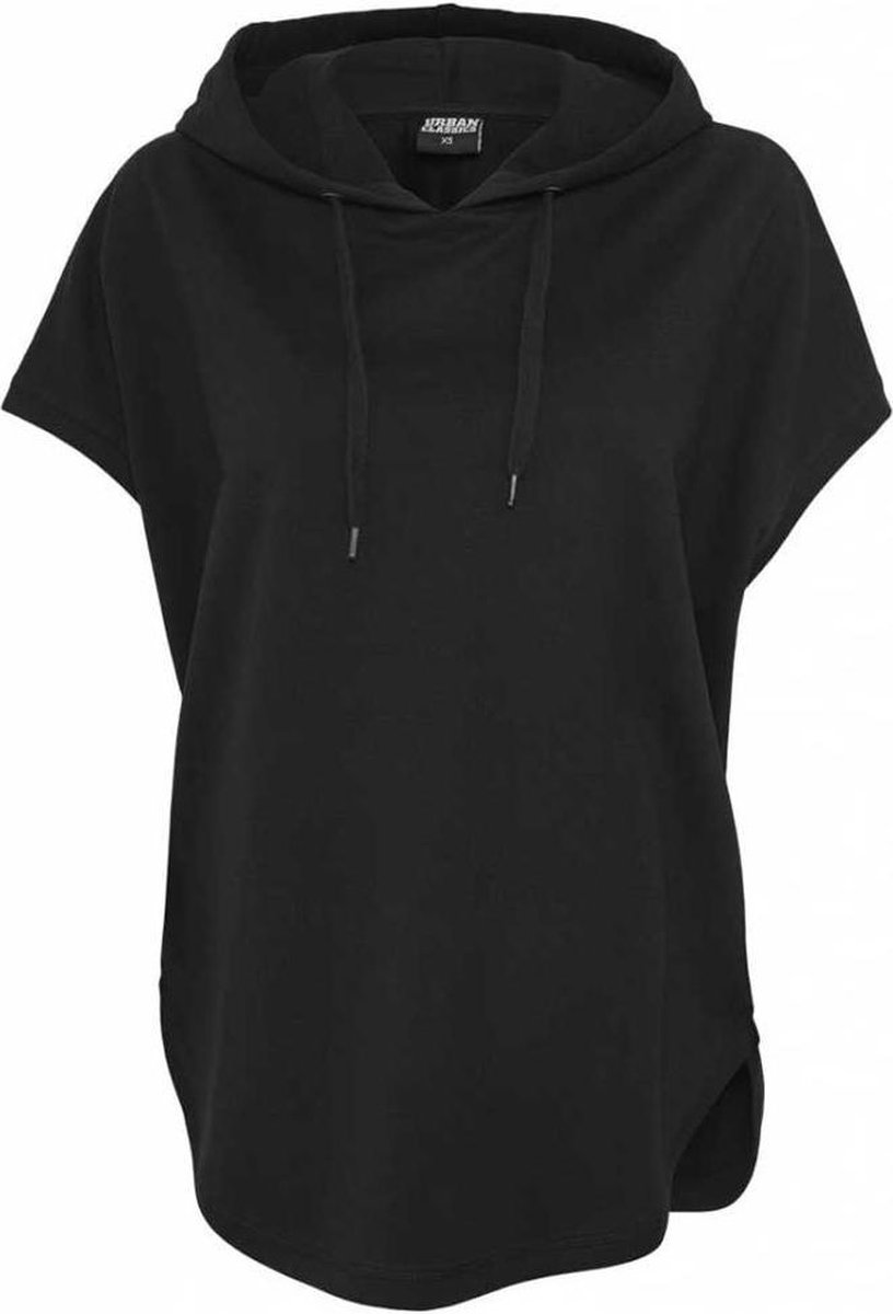 Urban Classics Sleeveless Terry Hoodie Dames T-shirt – XS Zwart