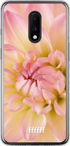 OnePlus 7 Hoesje Transparant TPU Case - Pink Petals #ffffff