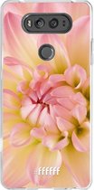 LG V20 Hoesje Transparant TPU Case - Pink Petals #ffffff