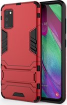 Samsung Galaxy A41 Hybride Hoesje Rood met Kickstand