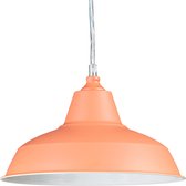 relaxdays - hanglamp metaal verschillende kleuren - industrieel - plafondlamp