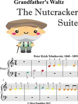 Grandfather's Waltz the Nutcracker Beginner Piano Sheet Music with Colored Notes