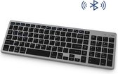 Draadloos Toetsenbord met Numpad - Oplaadbaar  Bluetooth Keyboard - Zwart