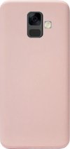 ADEL Premium Siliconen Back Cover Softcase Hoesje Geschikt voor Samsung Galaxy A6 (2018) - Roze