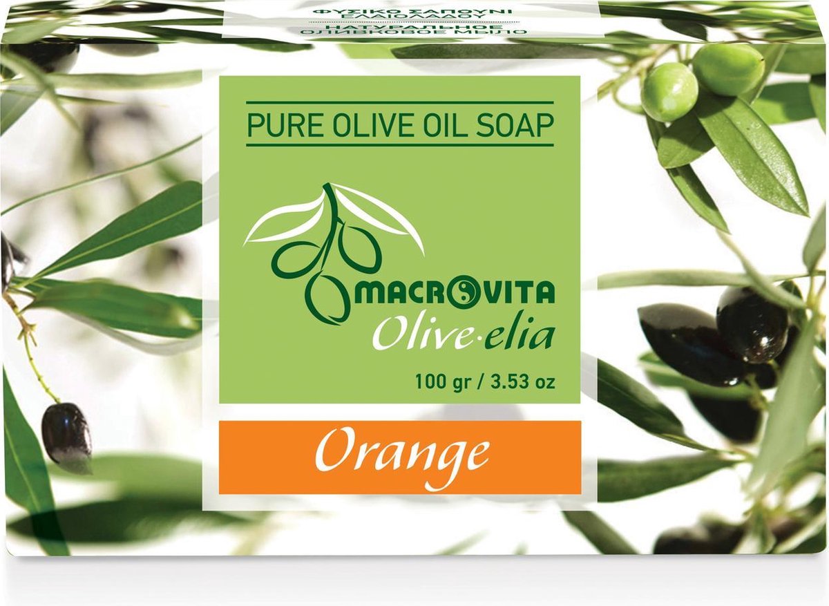 Olive-elia Pure Olijfoliezeep Sinaasappel