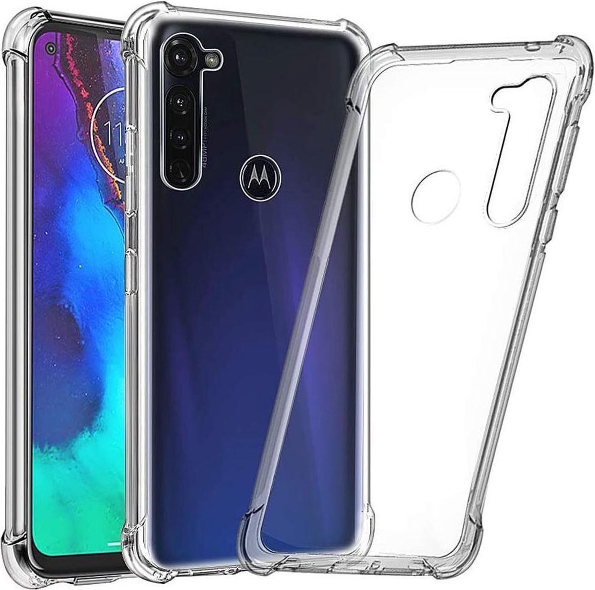 Motorola Moto G 5G Plus Hoesje Schokbestendig en Dun TPU Transparant