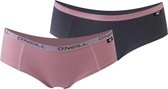 O'Neill Dames Hipster Plain 2-pack Old rose, Wine Red 801042