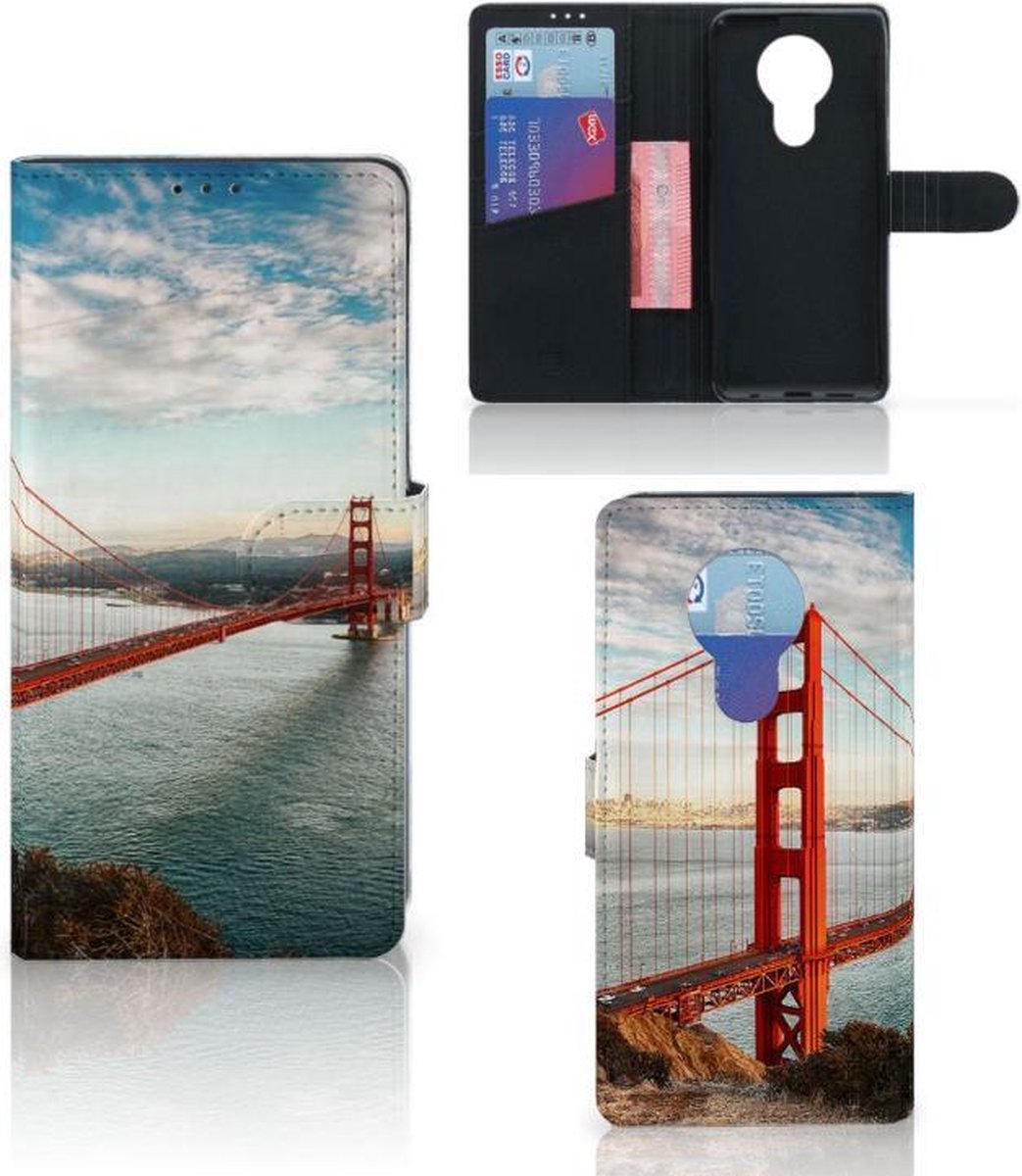 Nokia 5.3 Flip Cover Golden Gate Bridge