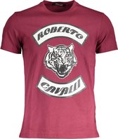 Roberto Cavalli T-shirt Rood XL Heren