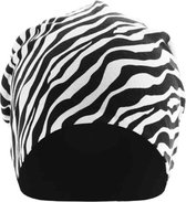 MSTRDS - Printed Jersey Beanie Zebra/black one size Beanie Muts - Zwart