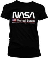 NASA Dames Tshirt -L- United States Zwart