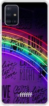 Samsung Galaxy A51 Hoesje Transparant TPU Case - Love is Love #ffffff