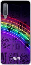 Samsung Galaxy A7 (2018) Hoesje Transparant TPU Case - Love is Love #ffffff