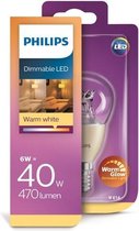 Philips LED lamp WarmGlow Lichtbron - Fitting E14 - Dimbaar