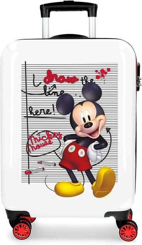 Disney Koffer Mickey Mouse Junior 70 Liter Abs Rood/wit | bol.com