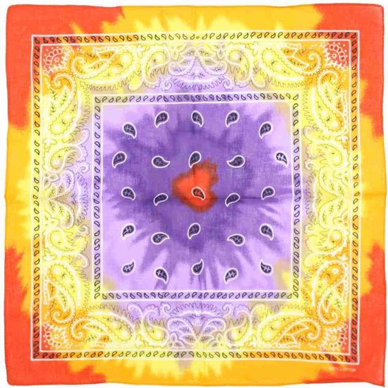 Zac's Alter Ego Bandana Style Rétro Vintage Délavé à L'acide