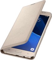 Origineel Samsung Hoesje | Samsung Galaxy J5 (2016) Flip Wallet | Goud