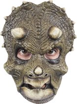 Partychimp Triceratops Gezichts Masker Halloween Masker voor bij Halloween Kostuum Volwassenen - Latex - One-size