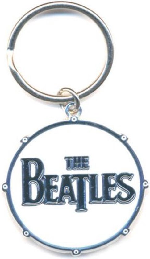 The Beatles - Drum Logo Sleutelhanger - Wit