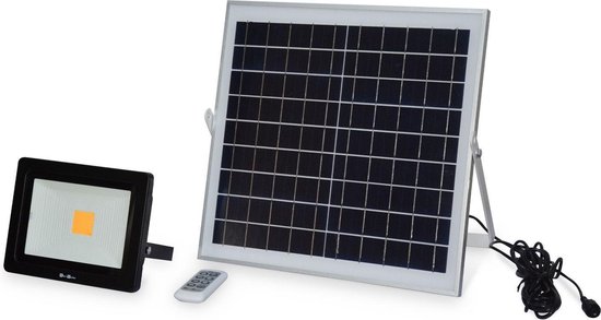 plein verbinding verbroken Joseph Banks Solar buitenlamp LED 20W met zonnepaneel, afstandsbediening , warm wit, lamp  bestand... | bol.com