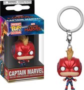 FUNKO Pocket Pop Keychains: Marvel - Captain Marvel with Helmet