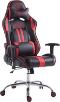 CLP Limit xl Bureaustoel - Kunstleer zwart/rood zonder voetensteun