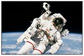 Bruce McCandless first spacewalk (ruimtevaart) - Foto op Akoestisch paneel - 225 x 150 cm