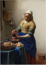 Het melkmeisje, Johannes Vermeer - Foto op Posterpapier - 29.7 x 42 cm (A3)