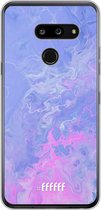 LG G8 ThinQ Hoesje Transparant TPU Case - Purple and Pink Water #ffffff