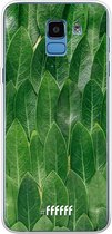Samsung Galaxy J6 (2018) Hoesje Transparant TPU Case - Green Scales #ffffff