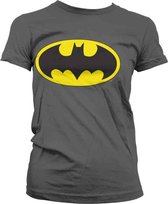 DC Comics Batman Dames Tshirt -M- Signal Logo Grijs