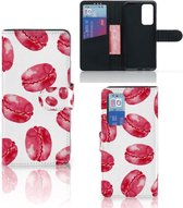 Hoesje ontwerpen Huawei P40 GSM Hoesje Pink Macarons