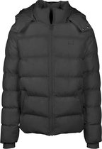 Urban Classics Jas Hooded Puffer Jacket Tb1807 Black Mannen Maat - XL
