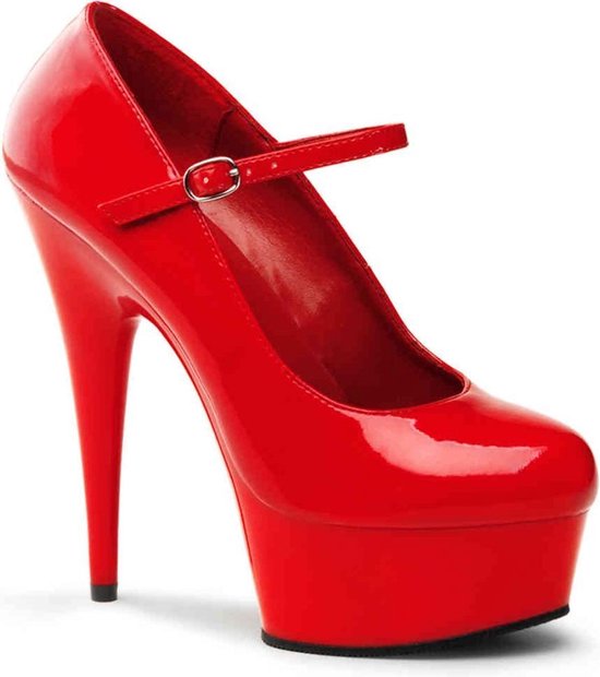 Pleaser Plateau hakken -41 Shoes- DELIGHT-687 US 11 Rood | bol.com
