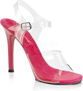 Fabulicious Sandaal met enkelband -37 Shoes- GALA-08 US 7 Roze/Transparant