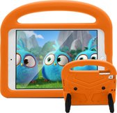 Case2go - Hoes geschikt voor iPad Mini 4/5 - Schokbestendige case met handvat - Sparrow Kids Cover - Oranje