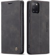 CaseMe - Hoesje geschikt voor Samsung Galaxy A31 -Wallet Book Case - Magneetsluiting - Zwart