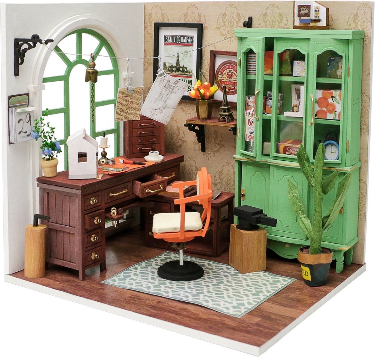Rolife 9kits DIY Maison Miniature LED – Maison De Poupée En Bois 1:24, Cadeau Adulte (2024) Décoration Maison Miniature 1:24
