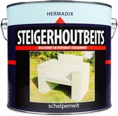 Hermadix Steigerhoutbeits - 2,5 liter- Schelpen Wit