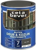 CetaBever Buiten Deur & Kozijn Meester Beits - Zijdeglans - RAL 7022 - 750 ml