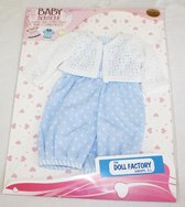 The Doll Factory Blauw Pakje met Stippen 43 cm