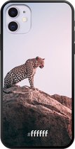 iPhone 11 Hoesje TPU Case - Leopard #ffffff