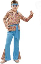 VIVING COSTUMES / JUINSA - Psychedelisch hippie kostuum voor jongens - 5 - 6 jaar