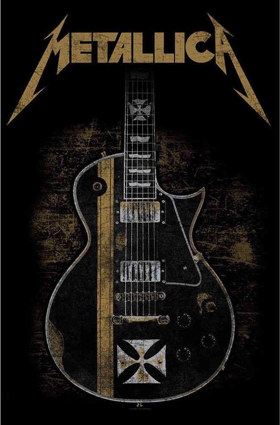Metallica Textiel Poster Hetfield Guitar Multicolours
