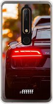 Nokia 6 (2018) Hoesje Transparant TPU Case - Audi R8 Back #ffffff