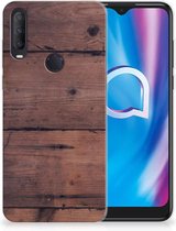 Leuk TPU Back Cover Alcatel 1S (2020) GSM Hoesje Customize Old Wood