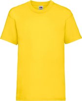 Fruit Of The Loom Kinder Unisex Valueweight T-shirt Korte Mouwen (2 stuks) (Geel)